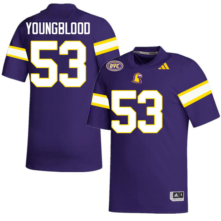 Tennessee Tech Golden Eagles #53 Jim Youngblood College Football Jerseys,Uniforms-Purple